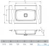 Vayer Citizen Leo 121x50cm umywalka strukturalna matowa kolor 02